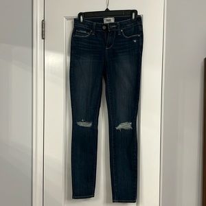 Paige verdugo ankle denim skinny jeans size 24